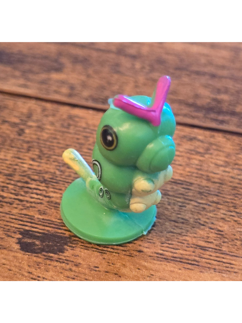 vintage 1-inch mini figure of the Pokémon Caterpie
